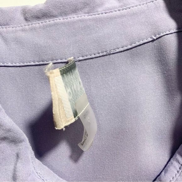 Cupio Button Down Tunic Crochet Shirt Large - Picture 8 of 10